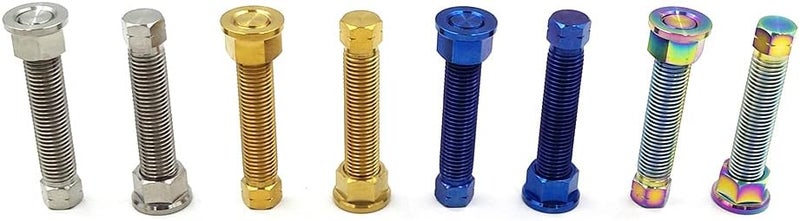 PROOTOM Motorcycle Titanium Alloy Chain Adjuster Bolt 1 Pair M8*1.25 Motocross for CRF WRF YZF KXF RMZ Dirt Bike (M8 Phantom) - Image 3